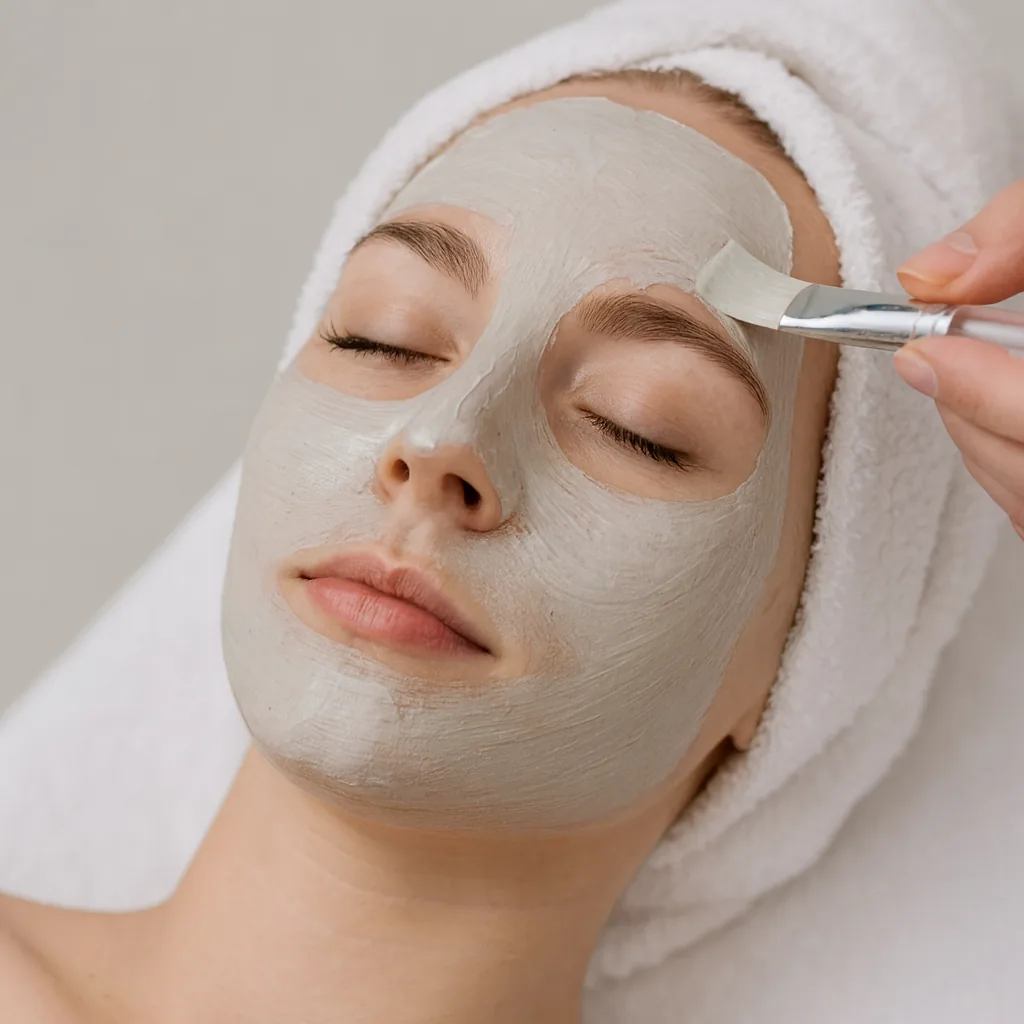 Relaxing facial treatment