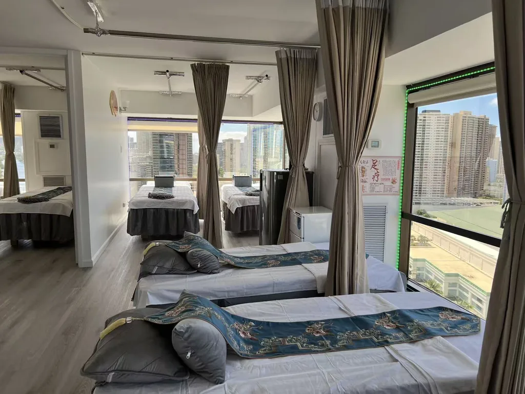 Private massage treatment room